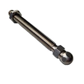 GÉPLÁB - Menetes szár M:06 x 030, 15 mm golyófejjel (inox)   GÉPLÁB - Menetes szár M:06 x 030, 15 mm golyófejjel (inox)