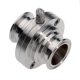 Pillangószelep clamp végekkel DIN DN032 rozsdamentes 1.4301 / Butterfly valve clamp ends + MVQ