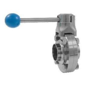   Pillangószelep "EU" NA100 hegeszthető-hegeszthető 1.4301 / Butterfly valve DIN11851 welding-welding