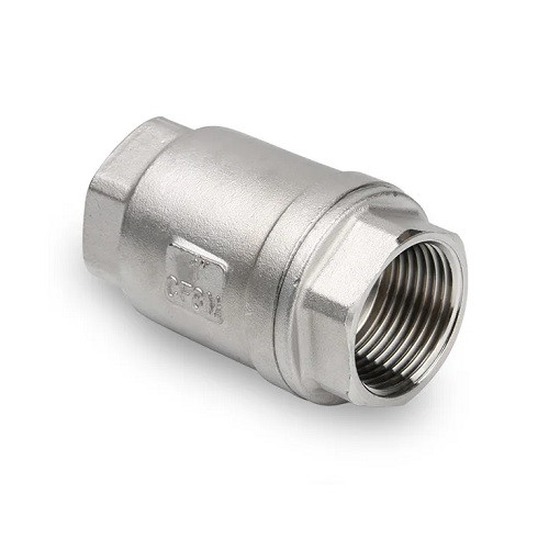 Visszacsapószelep saválló DN015 1/2" menetes 1.4408 (egyenes) / Vertical piston check valve