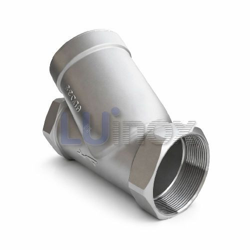 Visszacsapószelep saválló Y-type DN065    3" menetes 1.4408 (ferde ülésű) PN40 / Non return valve