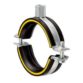 Csőbilincs gumis DN100 DAMMGULAST 'sárga' csavaros M:8/10 112-118 mm V2A 4"   Csőbilincs gumis DN100 DAMMGULAST 'sárga' csavaros M:8/10 112-118 mm V2A 4"