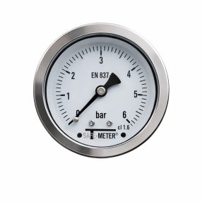   Nyomásmérő óra rozsdamentes D63 axial/hátsó BSP1/4" 0-06 bárig