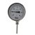 Hőmérő (thermometer) rozsdamentes bimetál D100 x L100 mm (alsó/radial) -30-50'C BSP1/2" aisi304