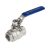 Golyóscsap BB menetes DN032 / 042.4 2 részes saválló 1.4408 5/4"