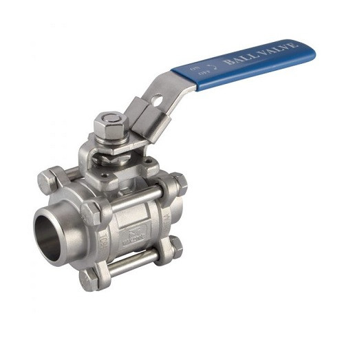 Golyóscsap hegeszthető 3 részes DN100 / 114.3 1.4408 4" - Ball valve 3pcs WLD