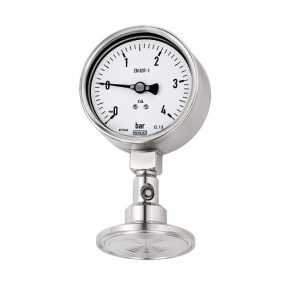   Nyomásmérő membrános rozsdamentes 0-10,0 bar 38 / 50.5 alsó Tri-Clamp csatlakozás, óra: 100mm