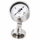 Nyomásmérő membrános rozsdamentes 0-10,0 bar DIN11850 DN50 hollandival, óra: 100mm