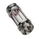 Átfolyásjelző menetesvég véggel DIN DN040 1.4301 inox / In line sight glass