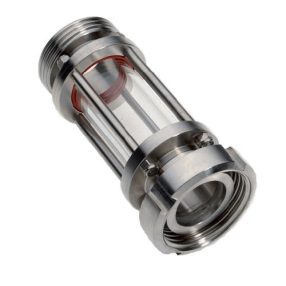   Átfolyásjelző menetesvég-hollandi anya véggel DIN DN040 1.4301 inox / In line sight glass