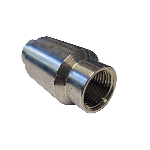 Visszacsapószelep rozsdamentes DN015 1/2" menetes 1.4301 (egyenes) PN16