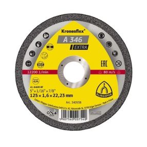 KLINGSPOR Vágókorong INOX 125 x 1.6 A346 EXTRA KLINGSPOR Vágókorong INOX 125 x 1.6 A346 EXTRA