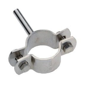 Csőbilincs száras 021.3/022.0 1.4301 / Inox pipe clamp (matt)   Csőbilincs száras 021.3/022.0 1.4301 / Inox pipe clamp (matt)