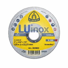 KLINGSPOR Vágókorong INOX 125 x 1.0 A100