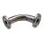 Clamp ív90' 012.7 x 1.6 mm D=25.4 3A (Ra<0.5 um) 1.4404 / Elbow 90' CLAMP ends Aisi316L DN inch 1/2"