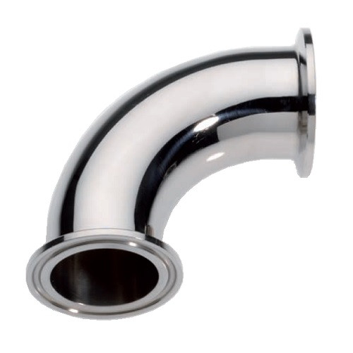 Clamp ív90' 025.4 x 1.6 mm D=50.5 3A (Ra<0.5 um) 1.4404 / Elbow 90' CLAMP ends Aisi316L DN inch 1"