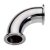 Clamp ív90' 025.4 x 1.6 mm D=50.5 3A (Ra<0.5 um) 1.4404 / Elbow 90' CLAMP ends Aisi316L DN inch 1"