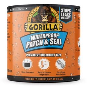 GORILLA Waterproof Patch & Seal Tape | BLACK 3 m x 100 mm GORILLA Waterproof Patch & Seal Tape | BLACK 3 m x 100 mm
