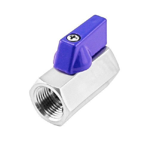 Golyóscsap MINI BB menetes DN010 1/4" saválló/1.4408 PN63
