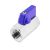 Golyóscsap MINI BB menetes DN010 1/4" saválló/1.4408 PN63