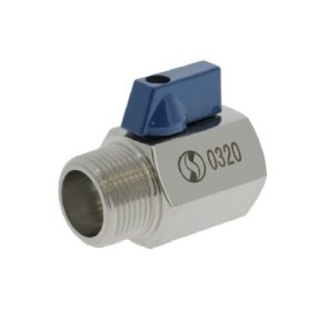   Golyóscsap MINI KB menetes DN008 1/4" saválló/1.4408 PN63 