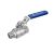 Golyóscsap KB menetes DN032 ISO288/1 2 részes saválló 1.4408 5/4"