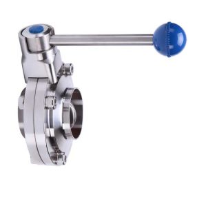   Pillangószelep "ASIA" DN065 hegeszthető-hegeszthető 1.4301 / Butterfly valve DIN11851 welding-welding