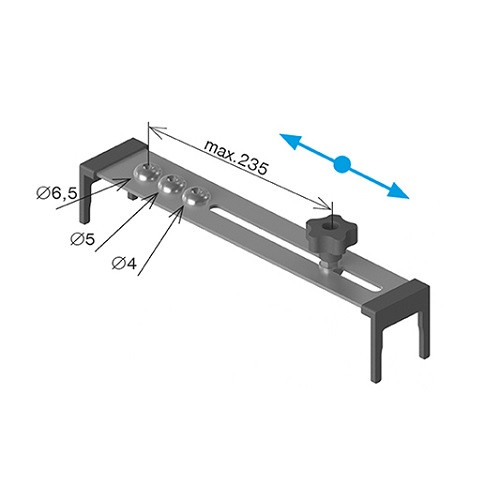 Korlát - Furatsablon - A/40580-PLASTIC