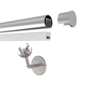   Korlát szett LEDES - Nútos kapaszkodó szett D42.4 LED-es megvilágítással 2,5 méteres