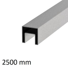 Korlát nútos - zártszelvény kapaszkodó 40x40x2 L=2500 mm - A/6925-040   Korlát nútos - zártszelvény kapaszkodó 40x40x2 L=2500 mm - A/6925-040