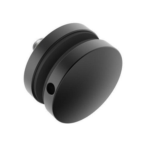 Korlát fekete - Üvegtartó pontüvegtartó zártszelvényre D=50 mm - A-BLACK/0747-000