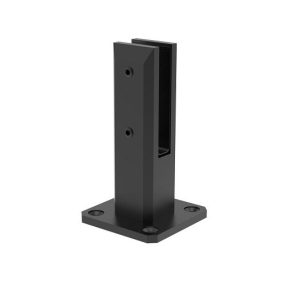 Korlát fekete - Üvegtartó konzol 50x50 / 98x98 üvegvastagság 12-17,52 mm - A-BLACK/6200-000-C   Korlát fekete - Üvegtartó konzol 50x50 / 98x98 üvegvastagság 12-17,52 mm - A-BLACK/6200-000-C