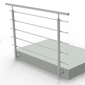   Korlát szett - Rozsdamentes pálcás korlát szett L=2000 mm | A/ZBR100-2000