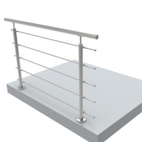   Korlát szett - Rozsdamentes pálcás korlát szett L=2000 mm