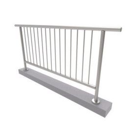   Korlát szett - függőleges osztású galériakorlát 2 méter - A/ZVVR100-2000-D42/D12