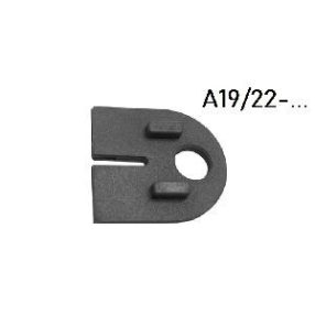 Korlát - Üvegtartóhoz gumi 03,00 mm-es lemezhez A/2200 modellhez - A19/22-003   Korlát - Üvegtartóhoz gumi 03,00 mm-es lemezhez A/2200 modellhez - A19/22-003