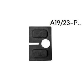 Korlát - Üvegtartóhoz gumi 06,00 mm-es üveghez A/230P modellhez - A19/23-P06   Korlát - Üvegtartóhoz gumi 06,00 mm-es üveghez A/230P modellhez - A19/23-P06