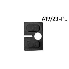 Korlát - Üvegtartóhoz gumi 08,00 mm-es üveghez A/230P modellhez - A19/23-P08   Korlát - Üvegtartóhoz gumi 08,00 mm-es üveghez A/230P modellhez - A19/23-P08