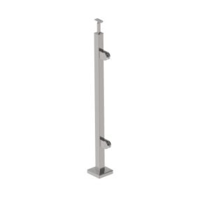 Korlát zártszelvény - korlátoszlop - galériához - födémre - üvegtartóval (jobbos) - 100cm   Korlát zártszelvény - korlátoszlop - galériához - födémre - üvegtartóval (jobbos) - 100cm