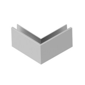 Korlát alumínium profil - üvegkorláthoz 12 - 21.52 födémre 90' OUT - satin/elox   Korlát alumínium profil - üvegkorláthoz 12 - 21.52 födémre 90' OUT - satin/elox