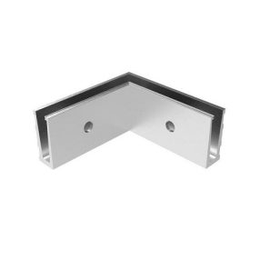 Korlát alumínium profil - üvegkorláthoz 12 - 21.52 oldalfalra 90' IN - satin/elox   Korlát alumínium profil - üvegkorláthoz 12 - 21.52 oldalfalra 90' IN - satin/elox