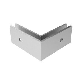 Korlát alumínium profil - üvegkorláthoz 12 - 21.52 oldalfalra 90' OUT - satin/elox   Korlát alumínium profil - üvegkorláthoz 12 - 21.52 oldalfalra 90' OUT - satin/elox