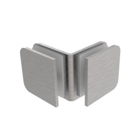   Üvegrendszerek - üvegfal rögzítő elem sarokpánt üvegfalra 90° - GS-304/ZP-906/S
