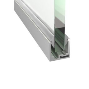   Üvegrendszerek - aluminium profil üveg válaszfalhoz L=3000mm - GS-AL/ZP-20x21/N/E