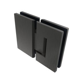   Üvegrendszerek fekete - üvegajtó zsanér üvegajtóra/üvegfalra - GS-BLACK/D-B-990-2/S-B