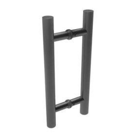   Üvegrendszerek fekete - üvegajtó nyitó fogantyú - GS-BLACK/M1-25-600/S