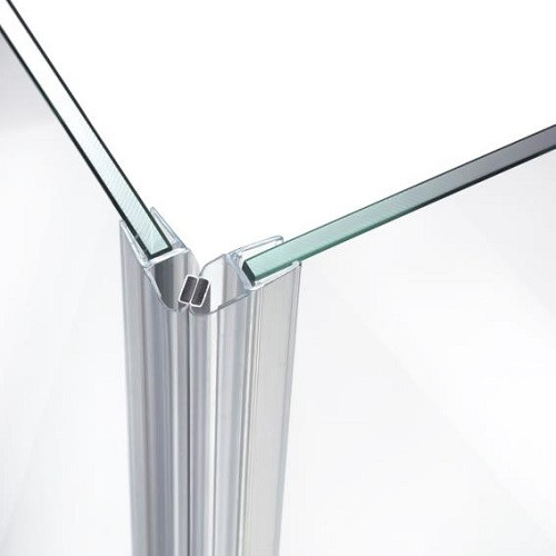 Üvegrendszerek - üvegajtó mágneszár PVC/átlátszó 090' L=2500mm