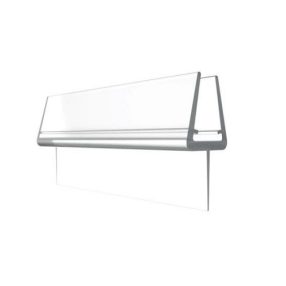   Üvegrendszerek - üvegajtó gumitömítő PVC/átlátszó L=2500mm- GS-PVC/D-T6-8/N/T