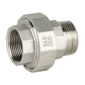 Hollander csavarzat menetes DN010 KB Aisi316 DIN2999 3/8" (kúpos tömítéssel)   Hollander csavarzat menetes DN010 KB Aisi316 DIN2999 3/8" (kúpos tömítéssel)