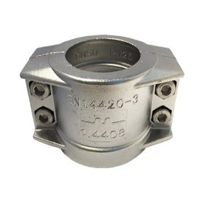 Tömlőbilincs saválló 2 részes 050x6 DIN2817 1.4408